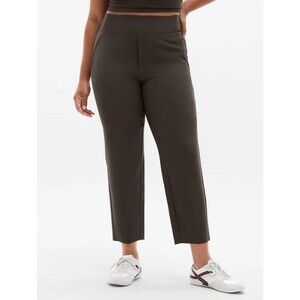 Athleta Women Pants 16 Brown Endless High Rise Stretch Travvel Pull On New